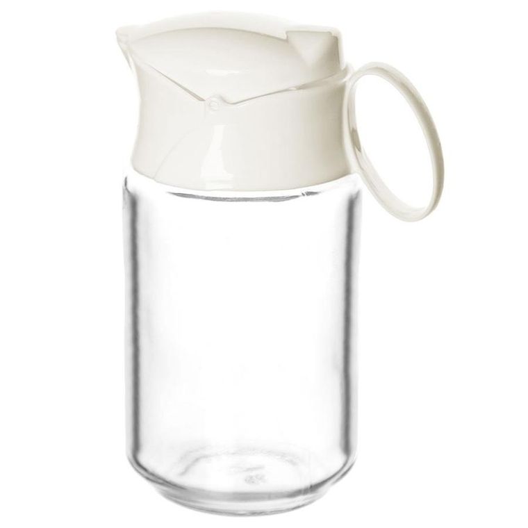 Orion, mlecznik z uchwytem i pokrywką, szklany, 235 ml