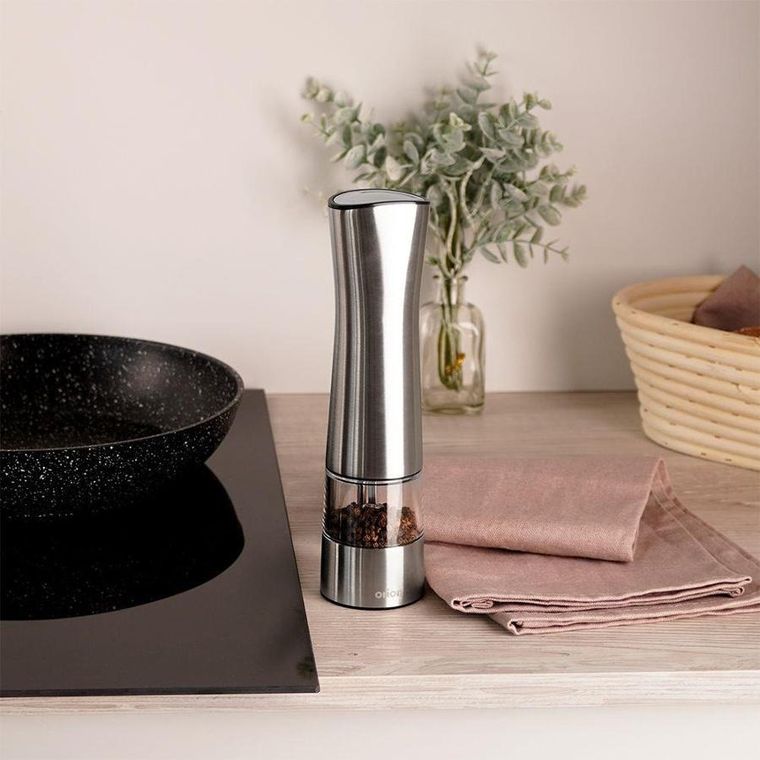 Orion, młynek do mielenia, automatyczny, stalowy, 21,5 cm