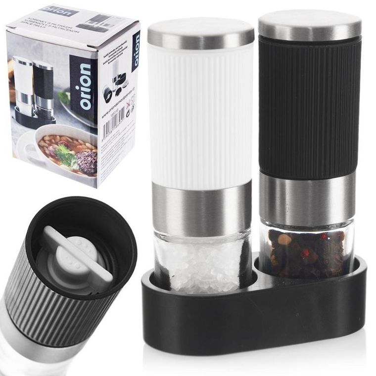 Orion, młynek do pieprzu i soli ze stojakiem, 2 szt.