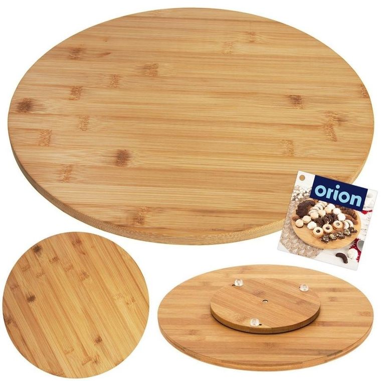 Orion, obrotowa deska do serwowania, bambusowa, 35 cm