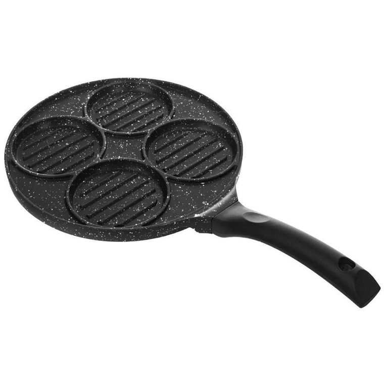 Orion, patelnia grillowa do smażenia, 4 otwory, Grande, 26,5 cm