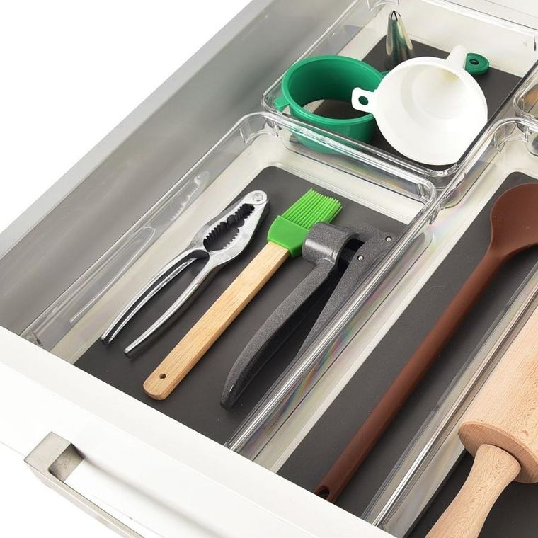 Orion, pojemnik do przechowywania, grey, 24-16-4.5 cm