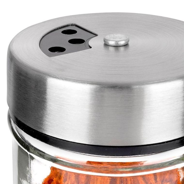 Orion, pojemnik szklany na przyprawy, z dozownikiem, 100 ml