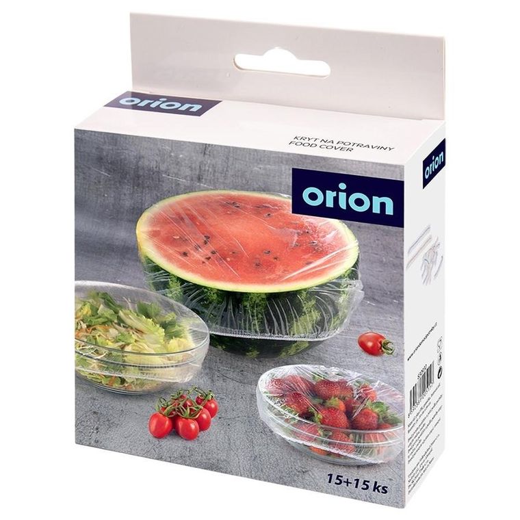 Orion, pokrywki uniwersalne do żywności z gumką elastyczne, 20/26 cm, 30 szt.
