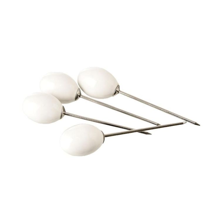 Orion, porcelanowe miseczki na przekąski, białe na tacy, 28.5 cm, 10 elementów