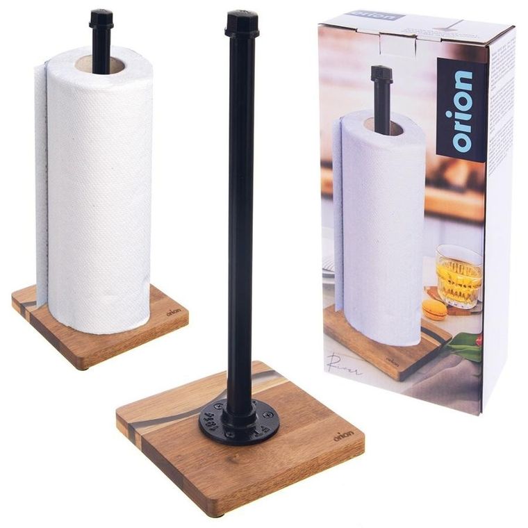 Orion, River, stojak na ręcznik papierowy, czarny, 35 cm