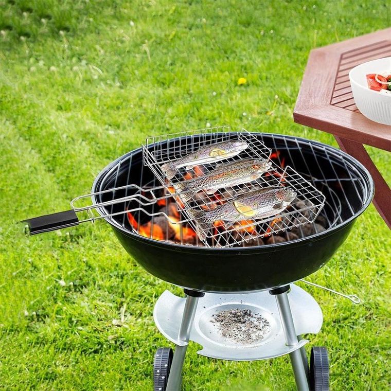 Orion, ruszt do grillowania, stalowy, zamykany, 61-32 cm