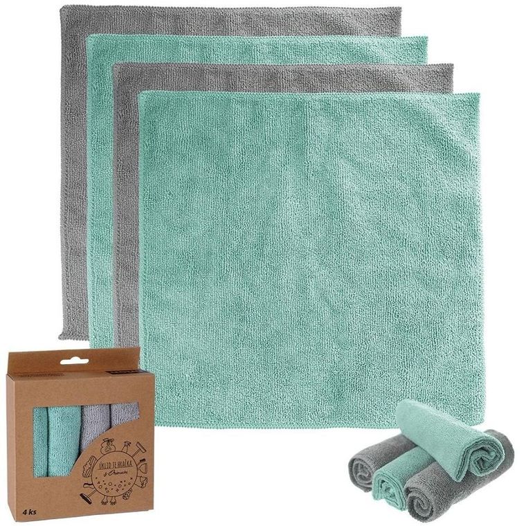 Orion, ścierki kuchenne, mikrofibra, 4 szt.