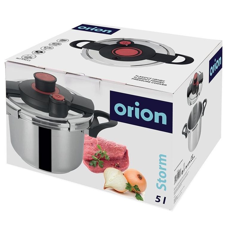 Orion, Storm, szybkowar, stalowy z automatycznym zamykaniem, 5l