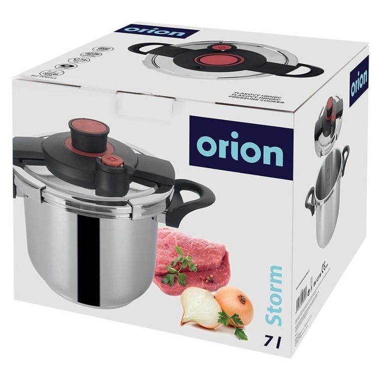 Orion, Storm, szybkowar, stalowy z automatycznym zamykaniem, 7l