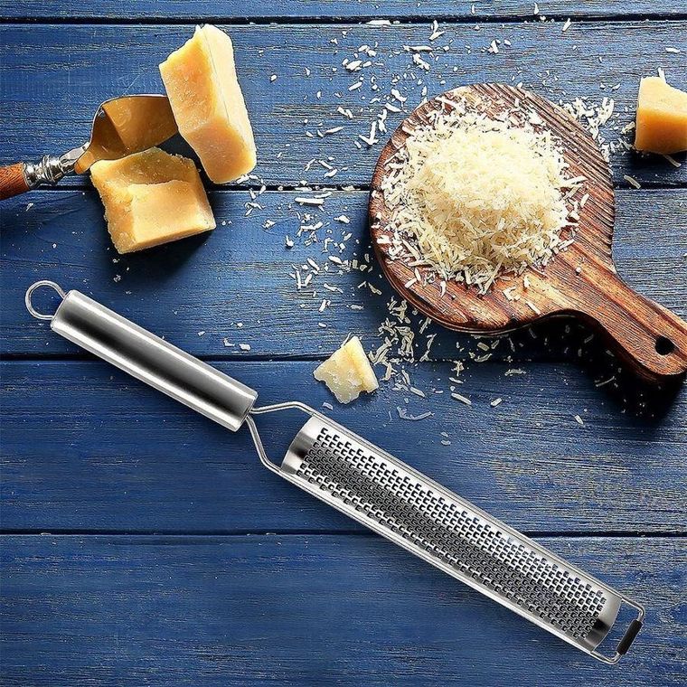 Orion, tarka kuchenna płaska z uchwytem, stalowa, drobne wiórki, 38 cm