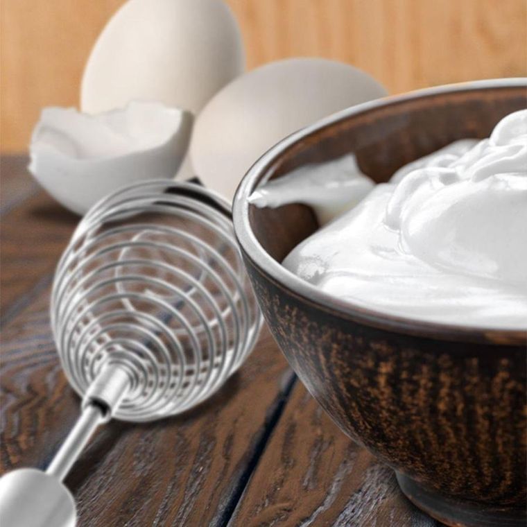 Orion, trzepaczka do jaj, kuchenna, spiralna, stalowa, 26 cm