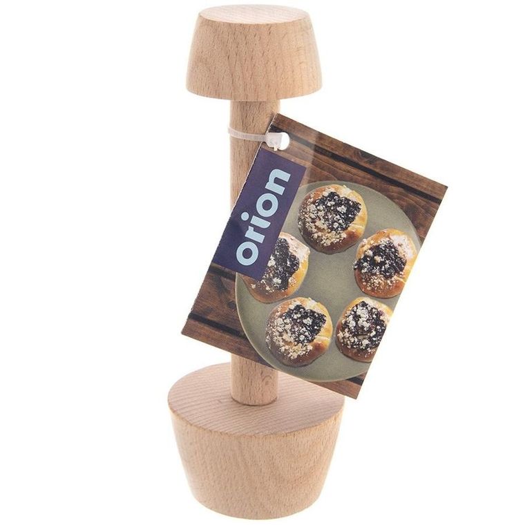 Orion, ubijak do tartaletek, drewniany, dwustronny, 4/5,5 cm