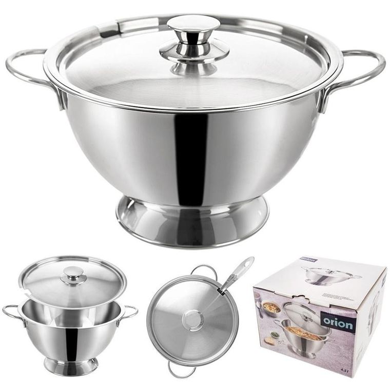 Orion, waza na zupę, stalowa 4.5 l