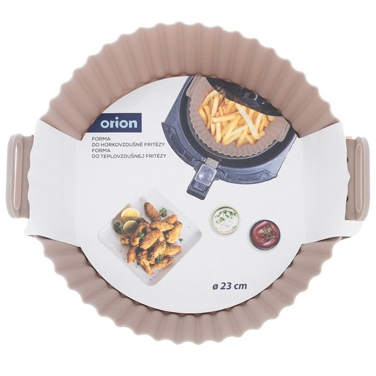Orion, wkład do frytkownicy beztłuszczowej, silikonowy, beżowy, 23 cm