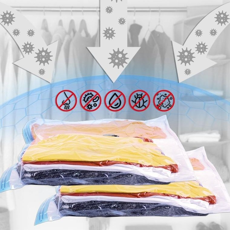 Orion, worki próżniowe na ubrania i pościel, 3 rozmiary, 5 szt.