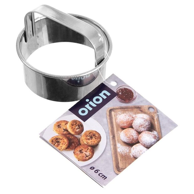 Orion, wykrawacz do ciastek, pierogów i pączków stalowy, 6 cm