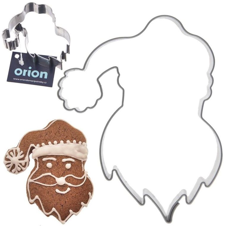 Orion, wykrawacz do ciastek, stalowy, Mikołaj, 7 cm