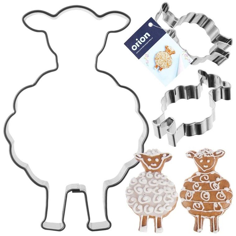 Orion, wykrawacz do ciastek, stalowy, owca, 7 cm
