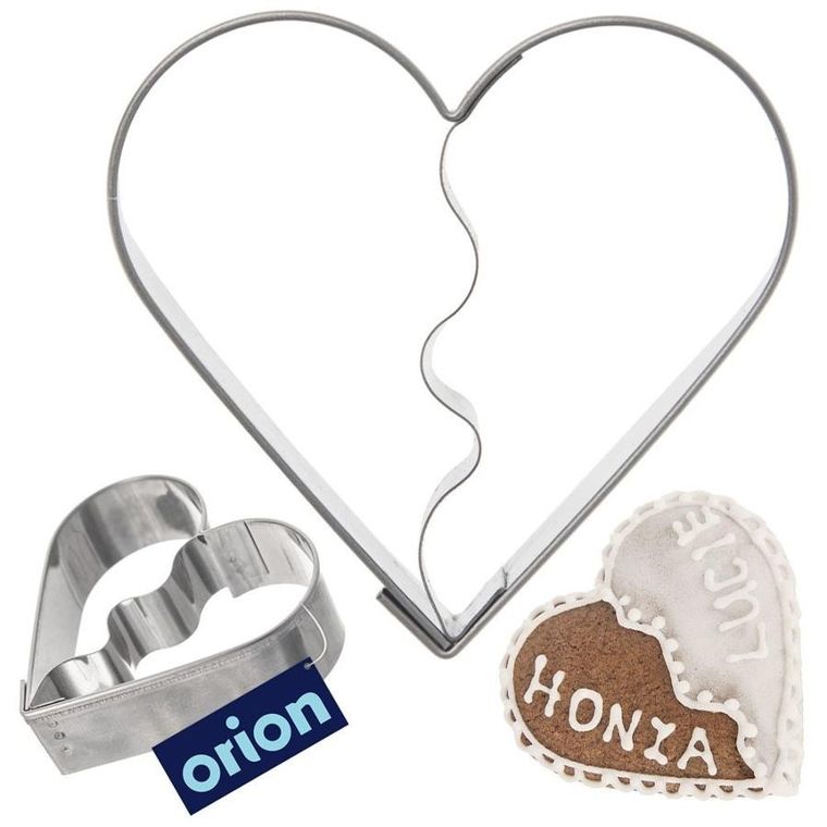Orion, wykrawacz do ciastek, stalowy, serce, 5.5 cm