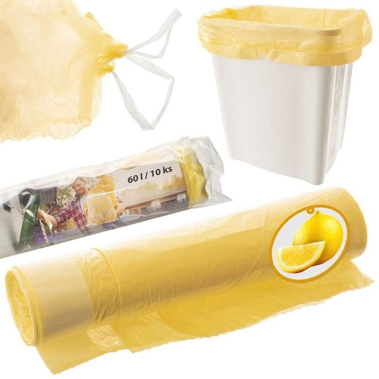 Orion, zapachowe worki na śmieci, cytrynowe, 60 l, 10 szt.