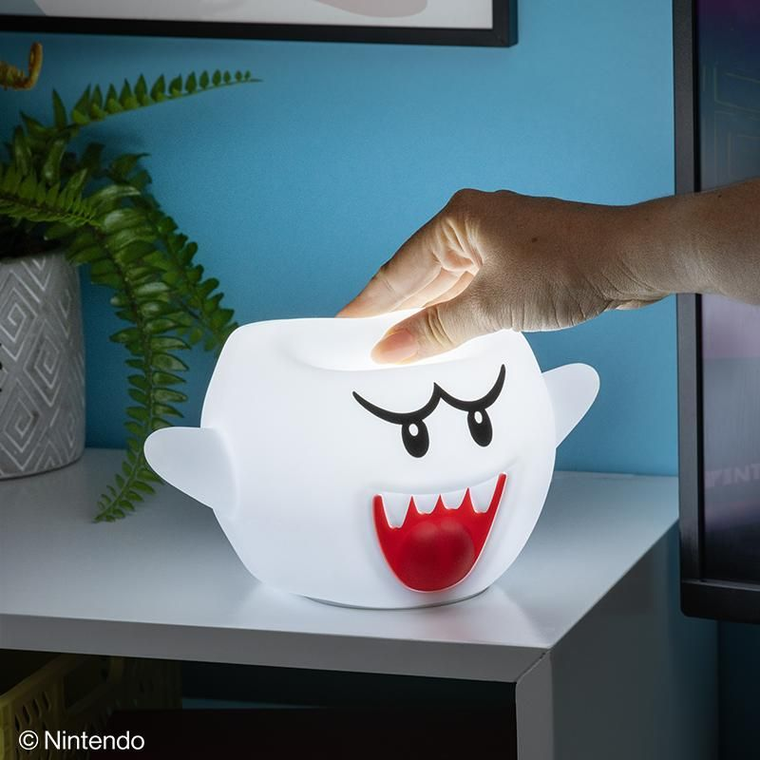 Paladone, Super Mario, Boo SquishyGlo, lampka nocna, silikonowa, 13.7 cm