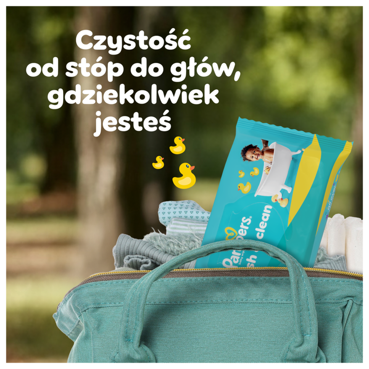 Pampers, Fresh Clean, chusteczki nawilżane, 1-80 szt.
