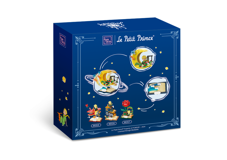 Pantasy, Mały Książę, Gwiezdna podróż, księżyc, klocki konstrukcyjne, 207 elementów