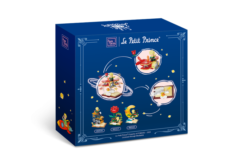 Pantasy, Mały Książę, Gwiezdna podróż, samolot, klocki konstrukcyjne, 189 elementów