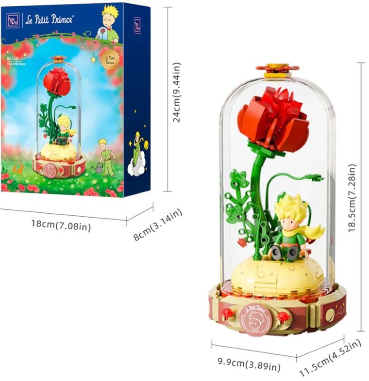 Pantasy, Mały Książę, Jedyna róża, klocki konstrukcyjne, 211 elementów