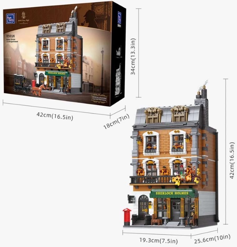 Pantasy, Sherlock Holmes, Baker Street 221B, klocki konstrukcyjne, 3047 elementów