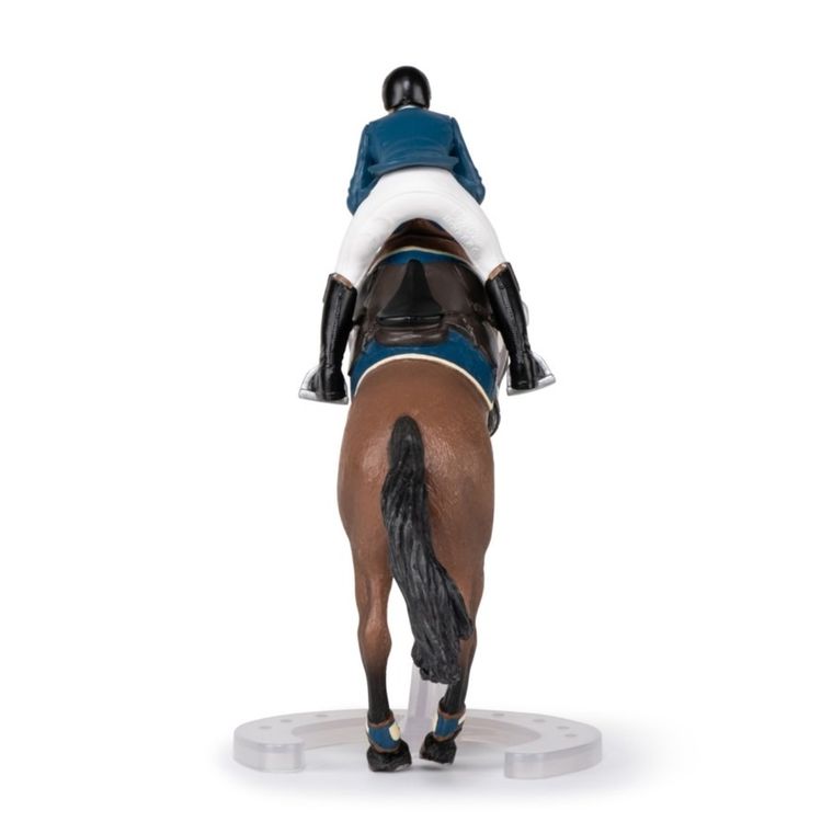 Papo, Koń skaczący z jeźdźcem, figurka
