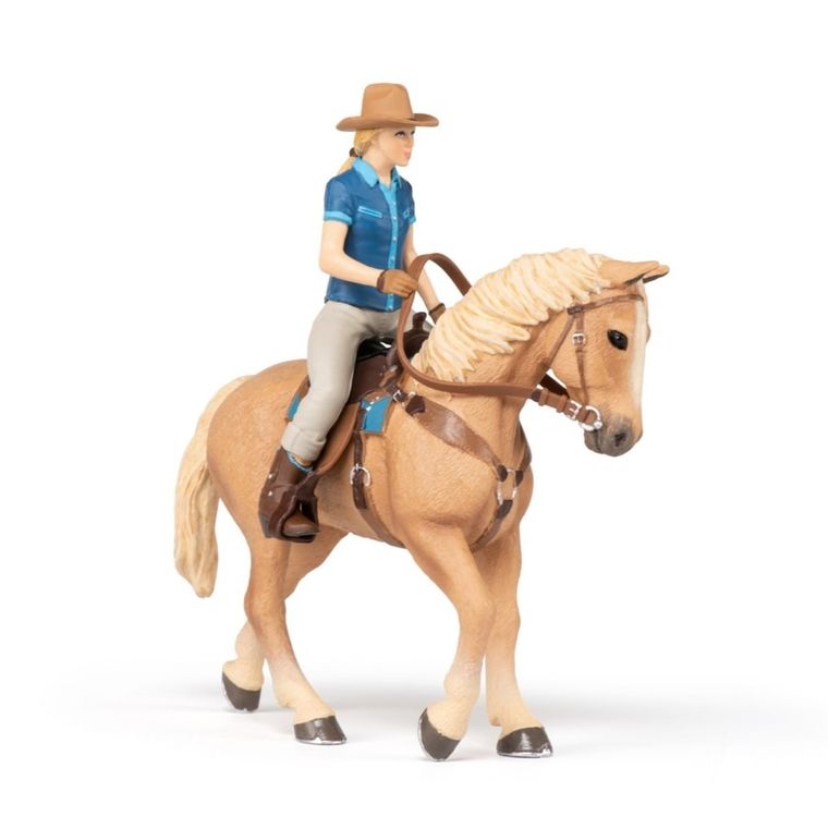 Papo, Koń z kowbojką, figurka
