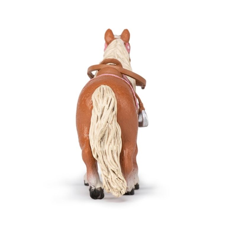 Papo, Kuc Shetlandzki osiodłany, figurka