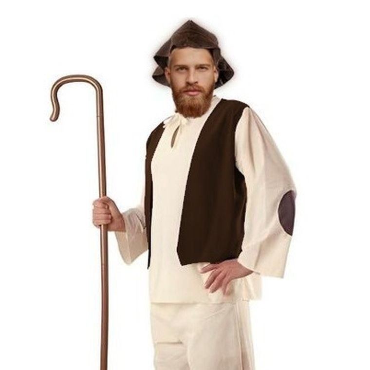 Party Tino, strój pastuszka, kamizelka z czapką, M-XL