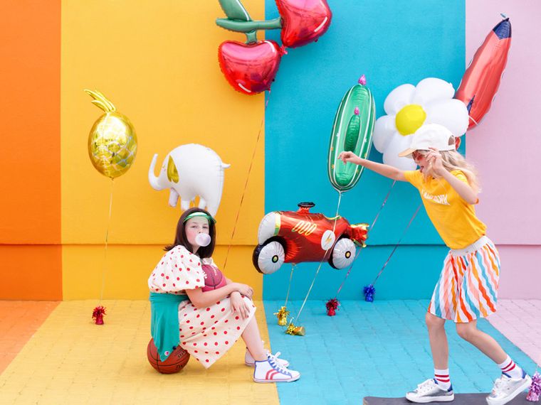 PartyDeco, balon foliowy Auto, 111-63 cm, mix, 1 szt.