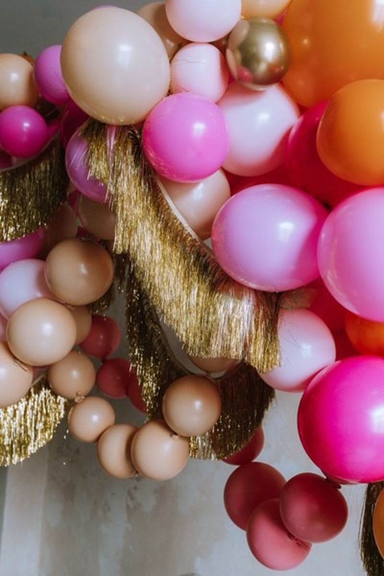 PartyDeco, balony z łącznikiem, nude, 33 cm, 20 szt.