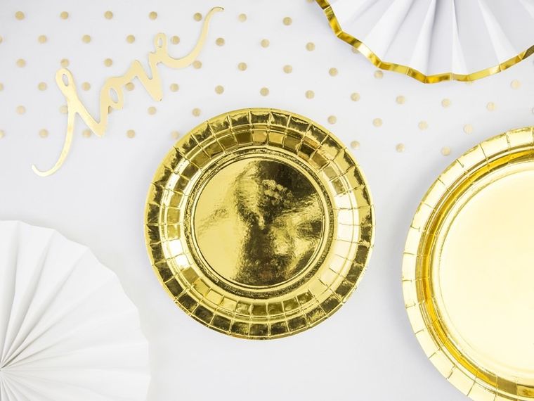 PartyDeco, dekoracyjna organza z nadrukiem, biała