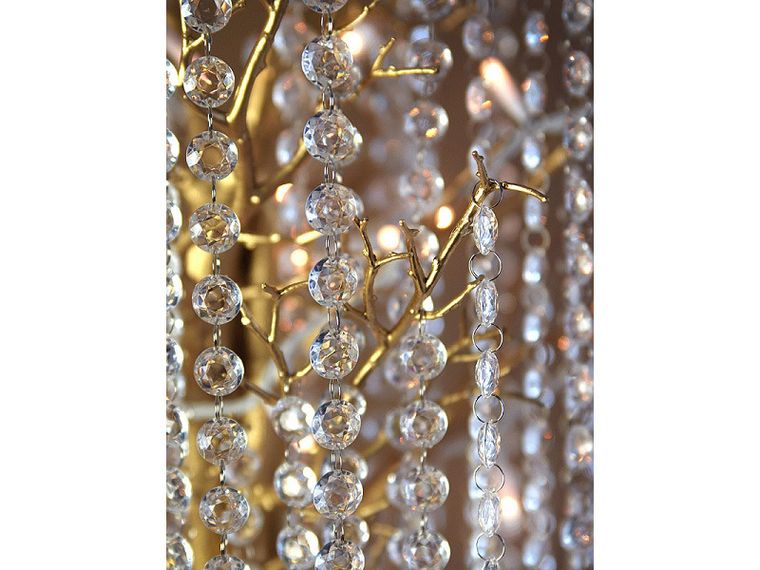 PartyDeco, girlanda kryształowa, bezbarwny, 100 cm