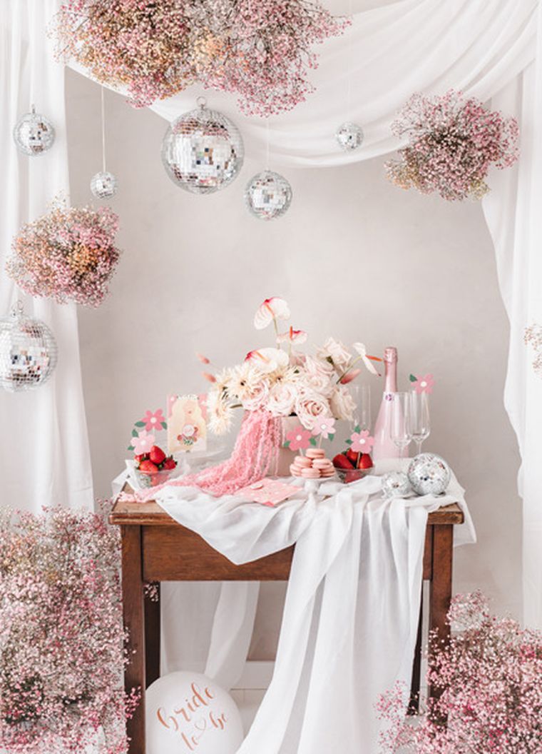 PartyDeco, kartka z pinem Bride, 10.5-15 cm, 1 szt.