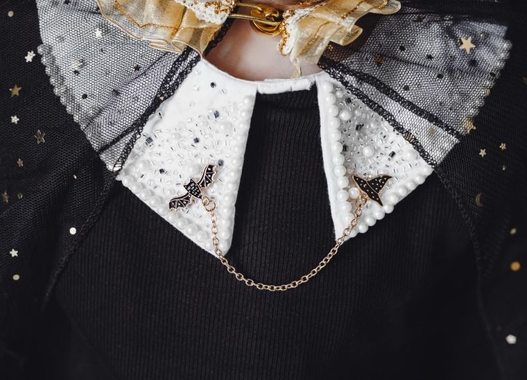 PartyDeco, nietoperz, przypinka na kołnierzyk