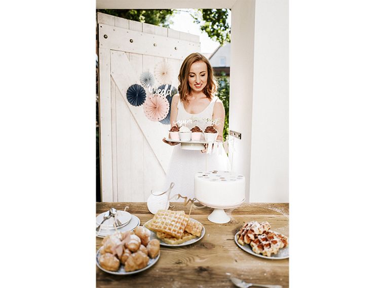 PartyDeco, rozety dekoracyjne, elegant bliss, 5 szt.