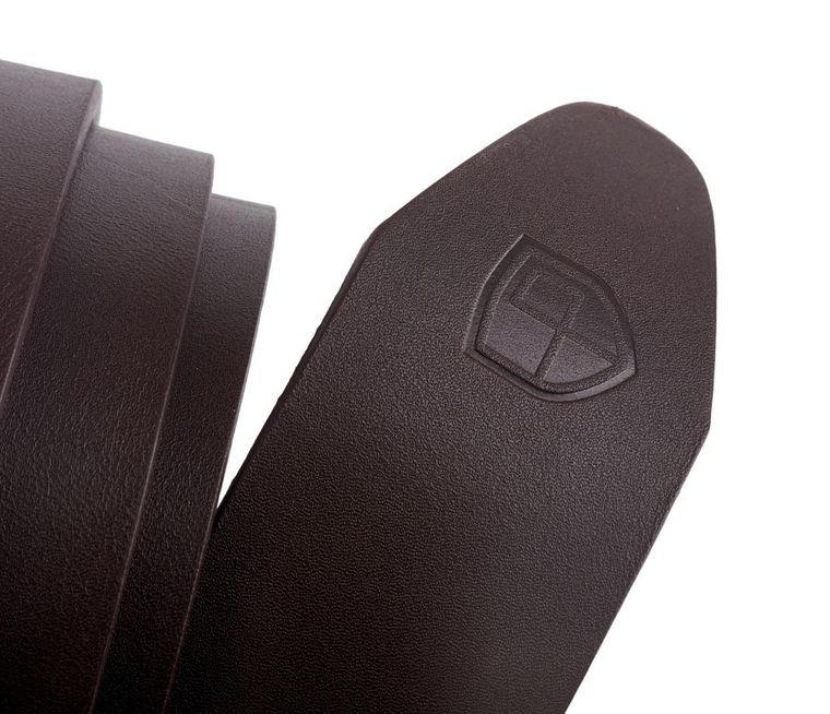 Pasek męski, brązowy, skórzany, Peterson