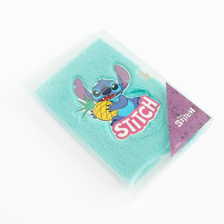 Paso, Lilo i Stitch, pamiętnik z kłódką, pluszowy, A5, 96 kartek, linia, zielony