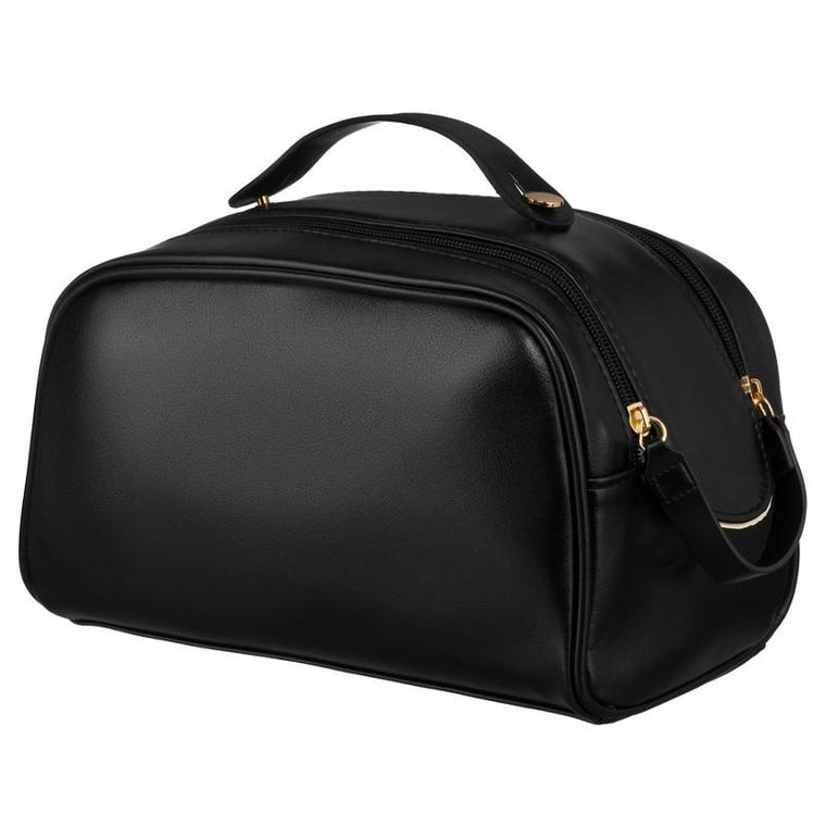 Peterson, kosmetyczka podróżna, klasyczna, kolor czarny