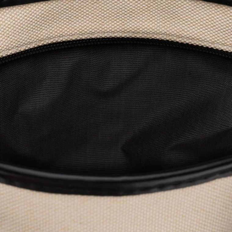 Peterson, kosmetyczka torba, tkanina syntetyczna, beżowo-czarna