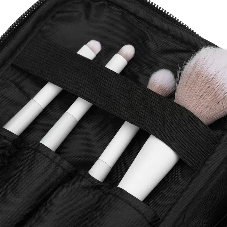 Peterson, kosmetyczka z uchwytem, tkanina syntetyczna, czarna