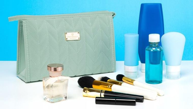 Peterson, kosmetyczka ze skóry ekologicznej, miętowa