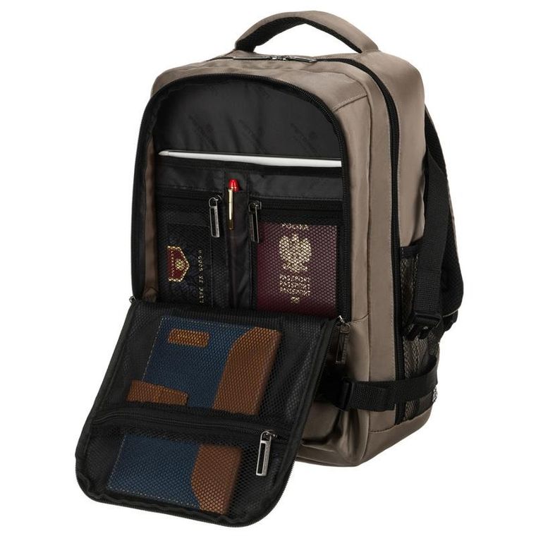 Peterson, plecak podróżny, dwukomorowy, szary