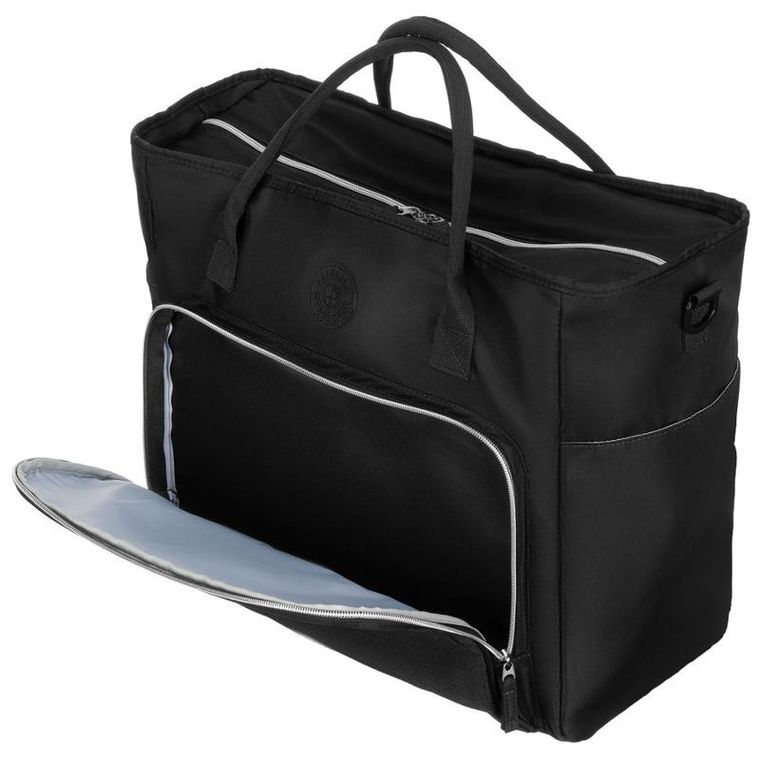 Peterson, torba podróżna z uchwytem na walizkę, czarna
